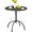 Brown, variant on Patio Bistro Metal Dining Table, Outdoor Steel Slat Round Table for 2 Person,Diameter 23.6", Furniture Table for Backyard, Garden, Lawn and Porch - Brown …