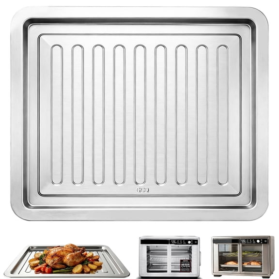 GWY Toaster Oven Baking Pan, 14.3’’ x 12’’ x 0.8’’ Toaster Oven Air Fryer Replacement Parts Accessories for Gourmia GTF3588 French Door 12 Cooking Presets Air Fryer Oven 37QT,Dishwasher Safe