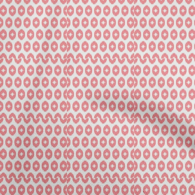 oneOone Viscose Jersey Pink Fabric Asian Ikat Craft Projects Decor Fabric Printed By The Yard 60 Inch Wide