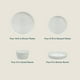 thumbnail image 3 of Juego de vajilla Gibson Home Modern Opal, 16 piezas, 3 of 8