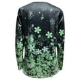thumbnail image 4 of Pompotops T-shirt Décontracté à Manches Longues Imprimé Fleurs Printemps Automne Col en V pour Femmes Liquidation, 4 of 5