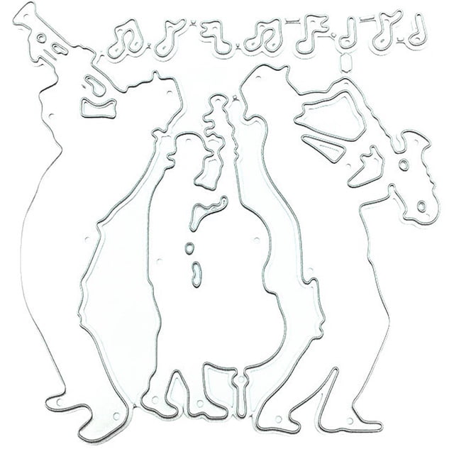 Shisuyan Music Band Cutting Dies Embossing Metal Cutting Die Musical Note Die Metal Embossing Stencil