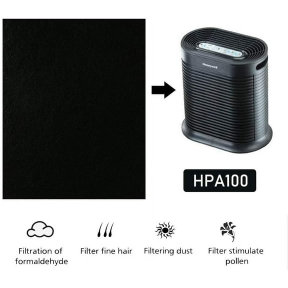 Eshoppercity Brand - 4Pcs Pack Carbon Pre-Filter made for Honeywell Replacement Filter Type R HPA100 HPA090 HRF-A100 (Carbon Filter ONLY)