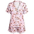 thumbnail image 4 of Angala Halloween Pajamas Women Graphic Pjs Outfits Womens Short Pajamas Set, 4 of 4