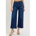 thumbnail image 2 of Risen Jeans - High Rise Cropped Wide Leg Jeans in Vintage Dark Indigo (27" Inseam) - RDP5921, 2 of 8