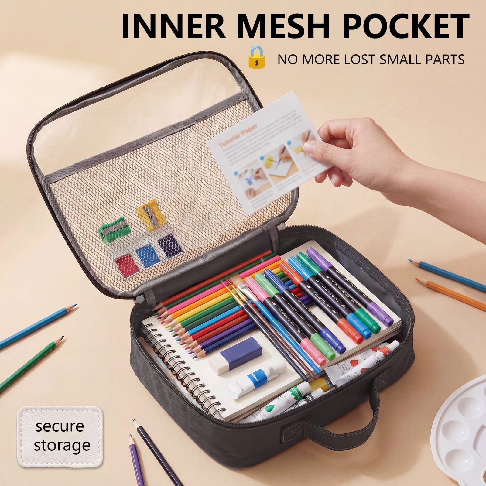 3 Packs PVC Toy Storage Organizer with Zipper Name Tag & Manual Pocket, Clear Durable Case for Blocks Clay Board Games Travel