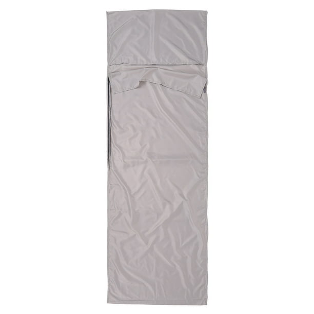 Sacos de dormir TOMSHOO 70 * 210CM viaje al aire libre que acampa yendo de poliéster Pongee saludable Saco de dormir Liner con la funda de almohada portátil ligero de hotel de viaje de negocios Abanopi Sacos de dormir