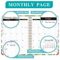 thumbnail image 6 of Weekly Monthly Planner 2026-2027, 12-Month Academic Year Organizer, 6.1 x 8.4 Inch, Elegant Soft Floral Design, Hardcover with Monthly Tabs, Contacts, and Notes Pages, 6 of 10