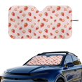 thumbnail image 2 of HUIACONG Strawberry Spot Design Windshield Sun Shade Shade Cover Sun Visor Automotive Accessories Foldable Sunshade for Trucks Universal Vans, 2 of 7