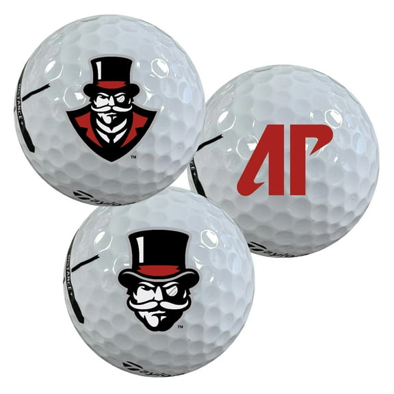 Austin Peay State University Logo Edition Officially Licensed NCAA Taylormade Distance  Golf Balls 12-Pack (Dozen)