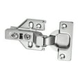 thumbnail image 3 of Luokim 4pcs Frameless Cabinet Door Concealed Hinges,Soft-Close,European Inset,Nickel Plated, 3 of 6