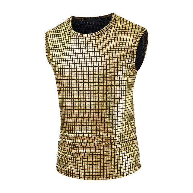 CHGBMOK Compression Débardeur Homme Mode Décontracté Couleur Unie Manches Courtes Col Rond Chemisiers Chemises Tailles P-2TG