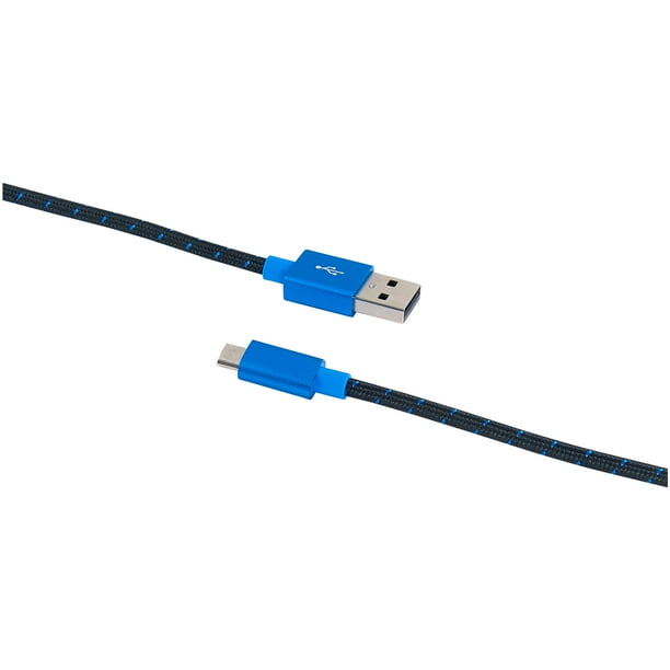 Blackweb 10 Ft Sync Charge Cable With Ps4 Braided Micro Usb Connector Walmart Com Blackweb 10 Ft Sync Charge Cable With Ps4 Braided Micro Usb Connector Walmart Com