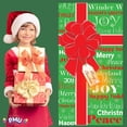 thumbnail image 5 of PMU Christmas Decorations Indoor and Outdoor Christmas Present Bow Light Up Door Cover 30in x 60in (cm x cm) Indoor Home Decor Christmas decor for Doors and Windows (1/pkg) Pkg/1, 5 of 6