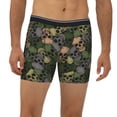 thumbnail image 2 of Xecao Camouflage Skulls Print Boxer Briefs for Men's Stretch Moisture-Wicking Underwear, Mid-Rise Classics breathable fabric, 2 of 7
