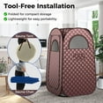 thumbnail image 5 of Gymax Portable Home Sauna Full Body Steam Sauna Tent w/ 3L Steam Generator Coffee, 5 of 10
