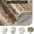 thumbnail image 5 of 9x12 Area Rugs – Soft Non-Slip Low Pile Machine Washable Modern Design Carpet for Living Room Bedroom Dining Room Office Nursery Brown., 5 of 7