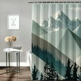 thumbnail image 2 of Chilfamy Modern Waterproof Shower Curtain for Country Cottage & Farmhouse Bathroom Decor 100% Polyester Fiber Chic Style Bathroom Shower Curtain Set with Hooks 36x72, 2 of 7