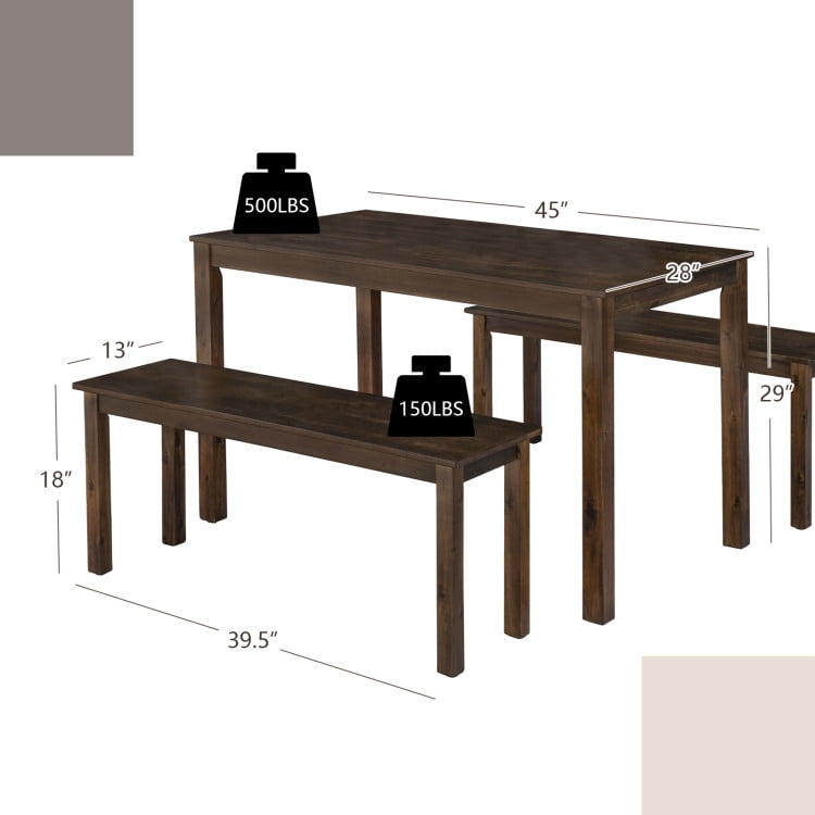 Finihen Dining Set, Dining Table Set, 3 Pieces Modern Studio Collection Table, for Home, Restaurant, Coffee Finihen Dining Set, Dining Table Set, 3 Pieces Modern Studio Collection Table, for Home, Restaurant, Coffee