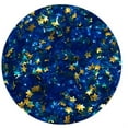 thumbnail image 3 of Sprinkle Deco® Royal Blue Glitter Flakes with Gold Stars Metallic Edible Shimmer Sparkle Glitter for Cakes and Cupcakes .15 oz Jar for use with Royal Blue Frosting, 3 of 3