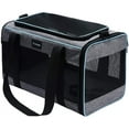 thumbnail image 2 of Soft-Sided Pet Carrier for Cats & Dogs Up to 16 Lbs, 17.5x11x11 Inches with Ventilation & Adjustable Strap, 2 of 7