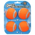 thumbnail image 2 of Chuckit! Tennis Dog Ball Durable Rubber Fetch Toy For Dogs, Medium 2.5", For Breeds 20-60 lb, Pack of 4, Orange, 2 of 7