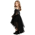 thumbnail image 5 of CIAKGIAF Tween Girls Victorian Gothic Corset Dress off Shoulder Lace Sleeve Christmas Gown, 5 of 6