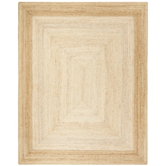 SAFAVIEH Natural Fiber Leo Geometric Area Rug, Natural/Ivory, 10' x 14'