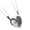 Black silver, variant on Kitten Pendant Necklace For Couples Matching Charm Neck Chain Daily Wear