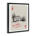 thumbnail image 3 of Stupell Industries Playing Card with Lucky Phrase Quotes and Sayings Painting Black Floater Framed Canvas Art Print Wall Art, 25 x 31, 3 of 9