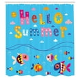 thumbnail image 3 of Ambesonne Saying Shower Curtain, Patchwork Style and Words, 69"Wx84"L, Multicolor, 3 of 5