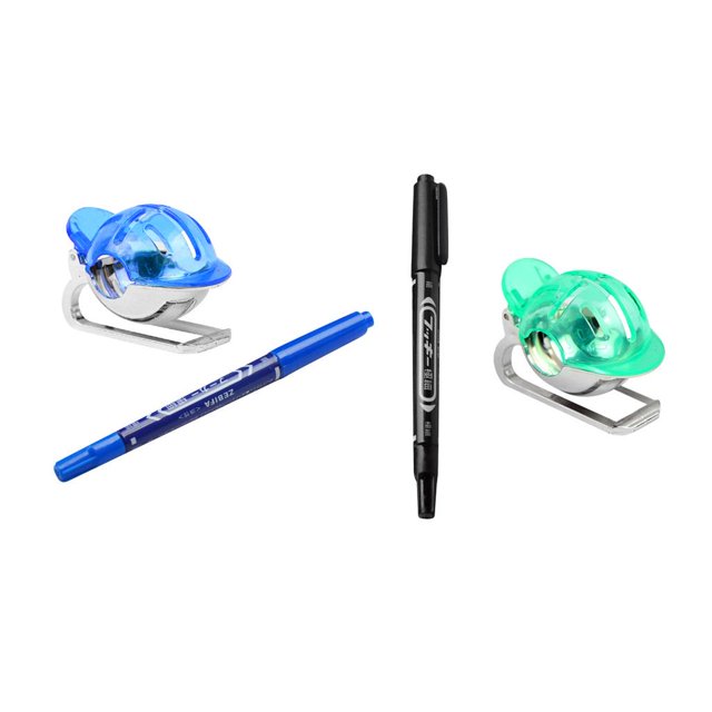 Alineación Del Trazador de Líneas de La Bola de Golf Que Pone La Herramienta de Dibujo Plantilla Del Clip Del r de La Bola 2pcs Baoblaze Golf Ball Line Marker