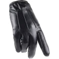 thumbnail image 2 of Guantes de cuero para hombre, guantes de invierno con pantalla táctil y forro polar interior Thinsulate, mitones de cuero sintético negros para clima frío, conducción al aire libre, regalo de Navidad, 2 of 4