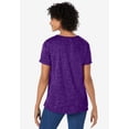 thumbnail image 2 of Woman Within Plus Size Marled Cuffed-Sleeve Tee, 2 of 5
