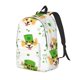 thumbnail image 1 of Disketp happy dog. St. Patricks Day print Canvas Backpack Lightweight Travel Daypack Student Rucksack Laptop Backpack-Medium, 1 of 5