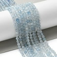 thumbnail image 5 of 2strands Aquamarine Beads Strands Faceted Round 4mm Hole: 0.5mm about 102pcs/strand 15.35 inch(39cm), 5 of 5