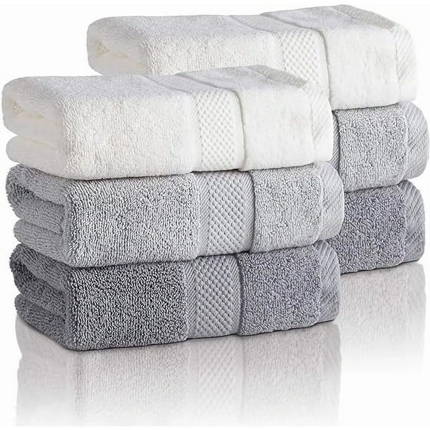 Juego de Toalla de baño Mano de 6 Piezas,Toallas de Mano, Algodón, Tamaño no estándar, Espesor Medio, Suave, de Secado Rápido, Absorbente, Secadora de Apoyo, Toallas para Baño, Cocina, SPA, Gimnasio