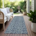 thumbnail image 6 of Addison Rugs Chantille Indoor/Outdoor Transitional Floral Blue Washable Runner Rug, 2'3" x 7'6", 6 of 6
