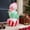 Candy-1pc, variant on Santa Bust Christmas Decoration, 10" Red and White Resin Santa Figurine with Classic Design, Elegant Display Piece for Tables and Shelve