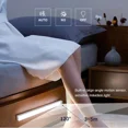thumbnail image 5 of Barra de luces LED con sensor de movimiento, recargable por USB, luz nocturna portátil de inducción para armario, cocina, habitación, armario y pasillo, 5 of 5