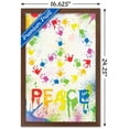 thumbnail image 3 of Peace Sign - Hands Wall Poster, 14.725" x 22.375", Framed, 3 of 3