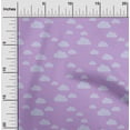 thumbnail image 1 of oneOone Cotton Flex Fabric Raindrop & Clouds Nature Printed Fabric 1 Yard 40 Inch Wide, 1 of 4
