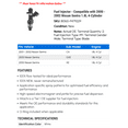 thumbnail image 2 of Fuel Injector - Compatible with 2000 - 2002 Nissan Sentra 1.8L 4-Cylinder 2001, 2 of 2
