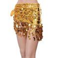 thumbnail image 2 of SEMPAI Women Tassel Sequin Scarf Skirt Belly Dance Performance Costume Ballroom Dancewear, 2 of 5