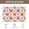 thumbnail image 3 of Placemat, Pioneer Flower Floral Print Pattern Place Mats Table Mat Set Of 2, PVC Washable Placemats for Party Kitchen Dining Decoration, 18x12 Inch, Fade Resistant, 3 of 6