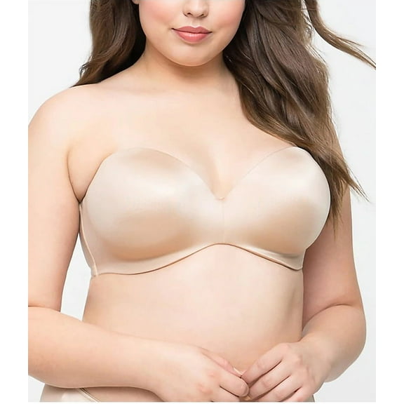 CURVY COUTURE Bombshell Nude Smooth Multi-Way Bra, US 34G, UK 34F, NWOT