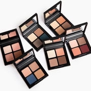 Glo Skin Beauty Eye Shadow Quad | Four Expertly Matched Shades for A Custom Eye Statement, (Bon Voyage)