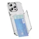 thumbnail image 1 of Funda Creativa Para iPhone Con Tarjetero Transparente, 1 of 8