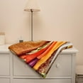 thumbnail image 4 of 50"x60" Blanket Throws Gift for Kids Boys Girls Plush Lightweight Sheet Funny Food Stuffed Super Soft Flannel Blankets Men Women Bedding for Party Couch BedPoster, 4 of 9