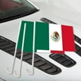 thumbnail image 2 of 4 Pcs Mexico Car Flag, Small Mexico Car Flag, Mexican Car Banner with Flagpole for Sports Events Mexico Independence Day Party Decorations, 2 of 6